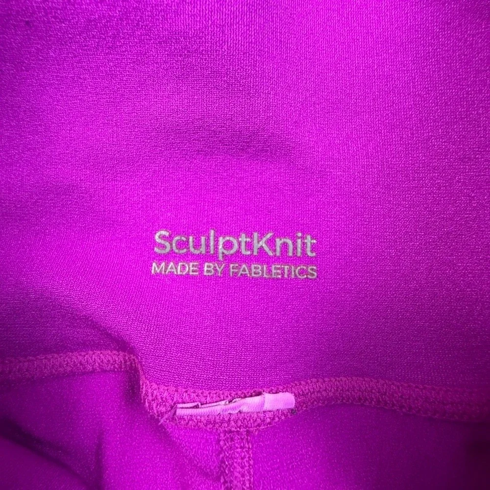 Fabletics SculptKnit Size Unknown High Waisted Leggings Magenta Purple Textured